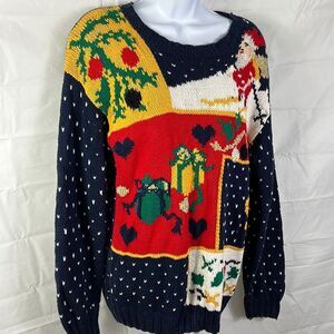 Vintage Studio ladies Christmas pullover sweater size Medium